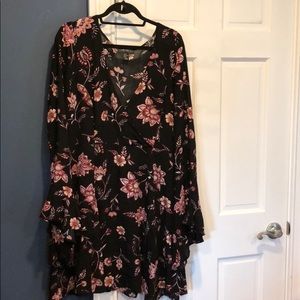 Long sleeve floral dress